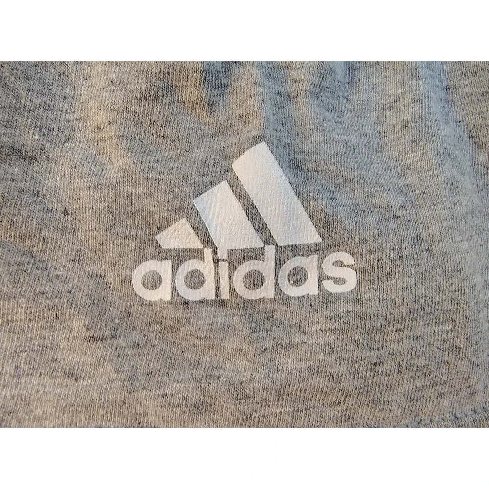 Adidas Mens The Go-To Tee Heather Grey Short Sleeve Crew Neck T-Shirt Size S
